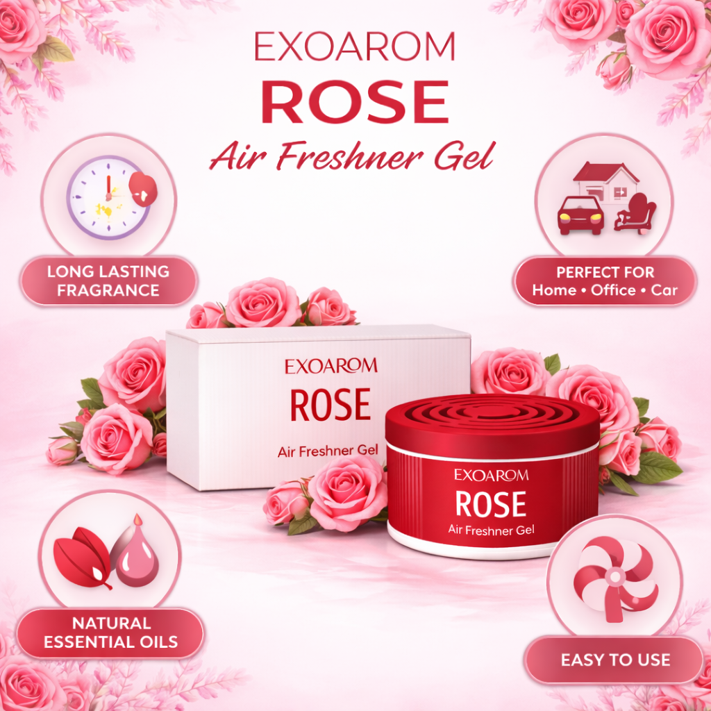 ROSE GEL Air Freshner perfume -80 GM