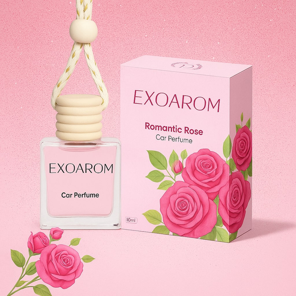 ROSE Air Freshner Hanging Pod Car perfume -10 ml